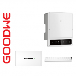 Kit GoodWe monofase 5 kWh + 6 kWp (1 x GW6000N-EH + 1 x Lynx LX D 5.0-10 HV + base pavimento)