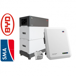 Kit Huawei trifase 5 kWh + 10 kWp (1 x BYD HVS 5.1 + 1 x SMA STP 10.0 Smart Energy + meter)