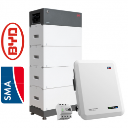 Kit BYD - SMA trifase 10,2 kWh + 10 kWp (1 x BYD HVS 10.2 + 1 x SMA STP 8.0 Smart Energy + meter)