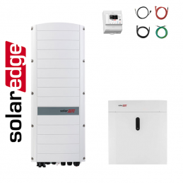 Kit SolarEdge trifase 4,6 kWh + 10 kWp (1 x SE-HOME-BATTERY-4.6 + 1 x SE10K-RWS48BEN4 + meter e cavi)
