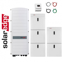 Kit SolarEdge trifase 23 kWh + 8 kWp (1 x SE-HOME-BATTERY-23 + 1 x SE8K-RWS48BEN4 + meter e cavi)