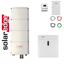 Kit SolarEdge trifase 4,6 kWh + 10 kWp BACKUP (1 x SE-HOME-BATTERY-4.6 + 1 x SE10K-RWB48BFN4 + meter e cavi)