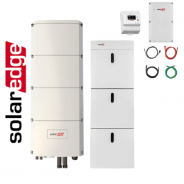 Kit SolarEdge trifase 13,8 kWh + 10 kWp BACKUP (1 x SE-HOME-BATTERY-13.8 + 1 x SE10K-RWB48BFN4 + meter e cavi)