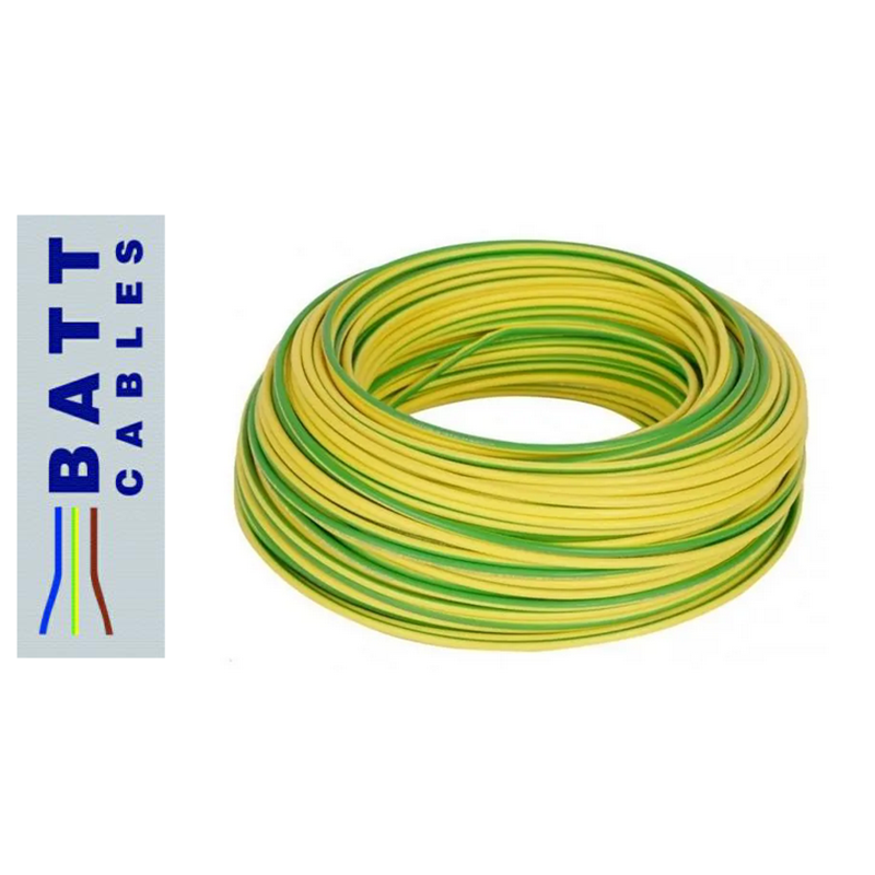 Batt Cables H07V-K 1x6mm2 G/V 100 metri